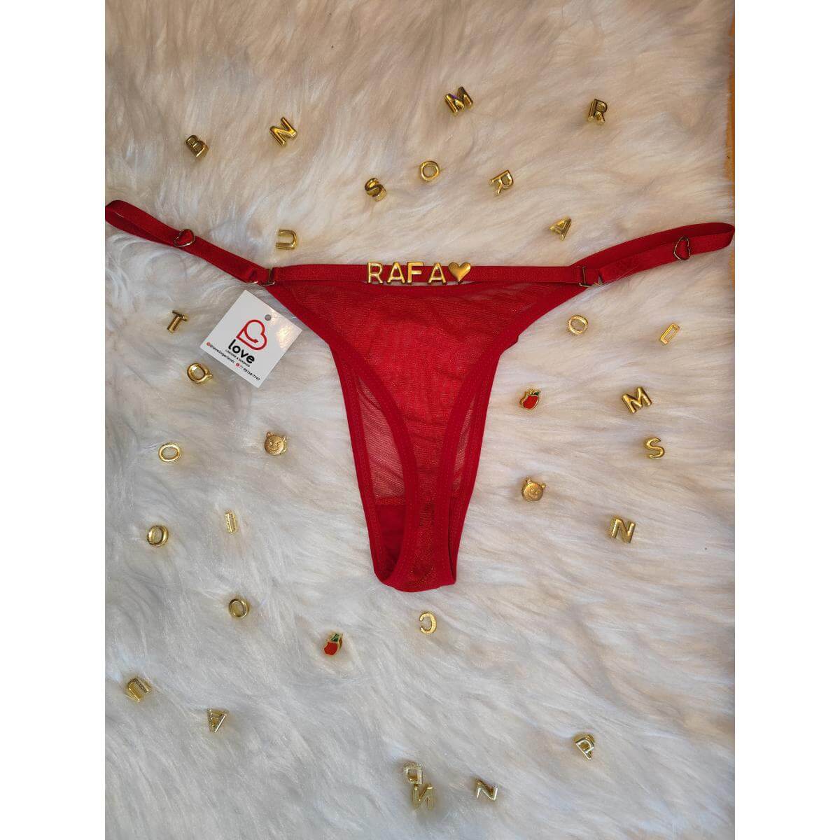 Calcinha Personalizável em Tule com Laço Ref.10057