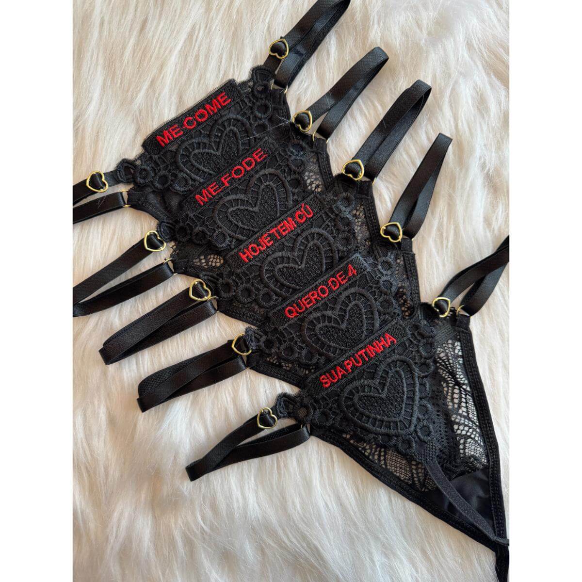 Tanga Erótica Bordada Ref.9421