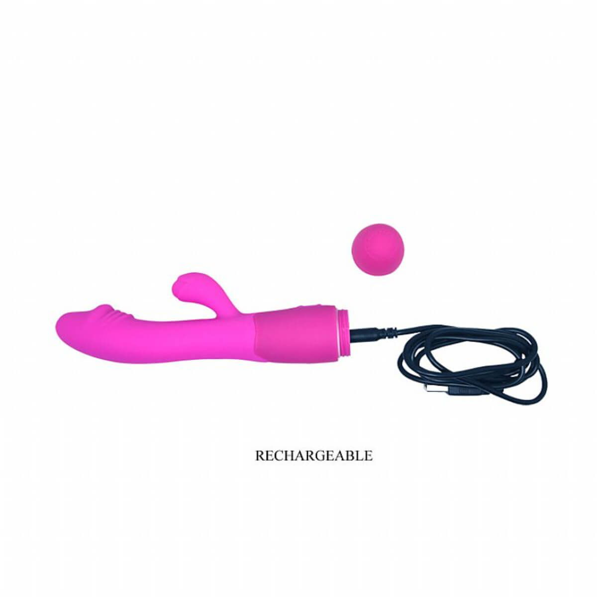 Vibrador Ponto G com Plug Lateral - Recarregável - Snappy Ref.2691