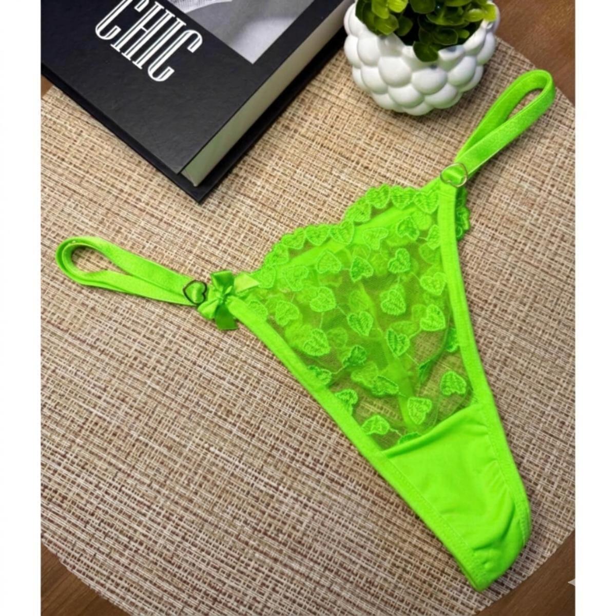 Calcinha Fio Coração Personalizável Ref.10064