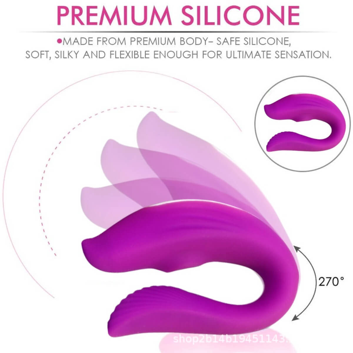 Vibrador de Casal Recarregável Ref.6102