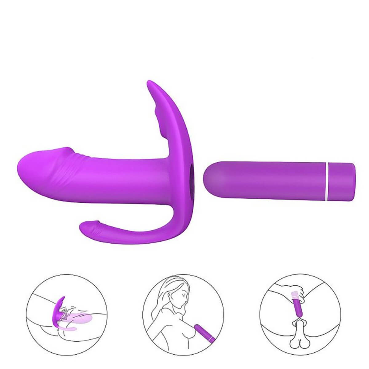 Vibrador de Clitóris Recarregável 2 em 1- Didi Ref.2688