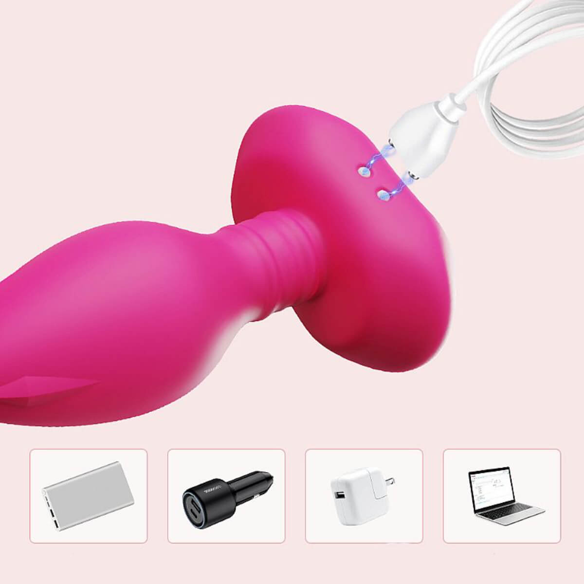 Plug Anal com Vibro e Rotação - À Longa distância - APP Ref.7744