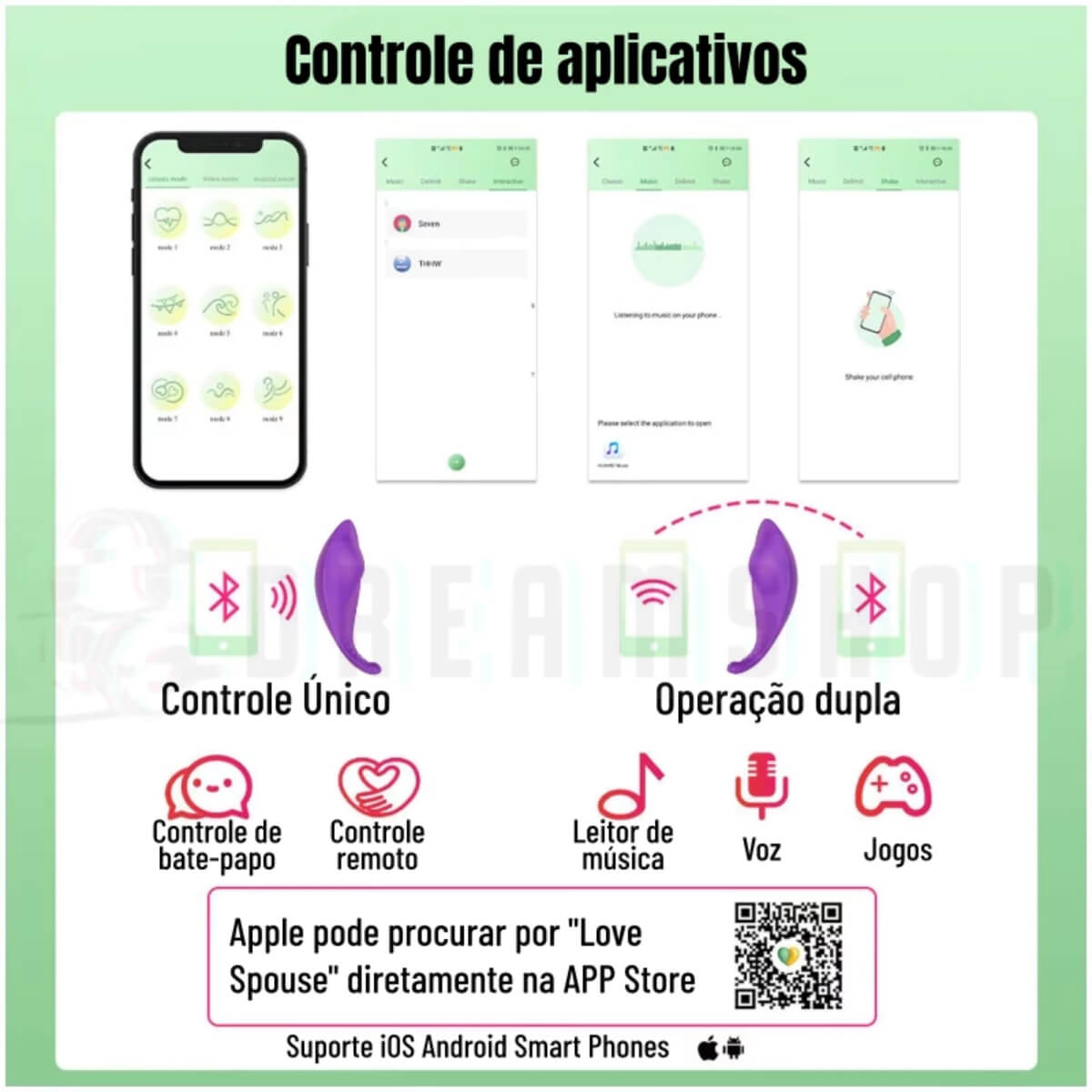 Vibrador de Calcinha por Bluetooth Ref.7824