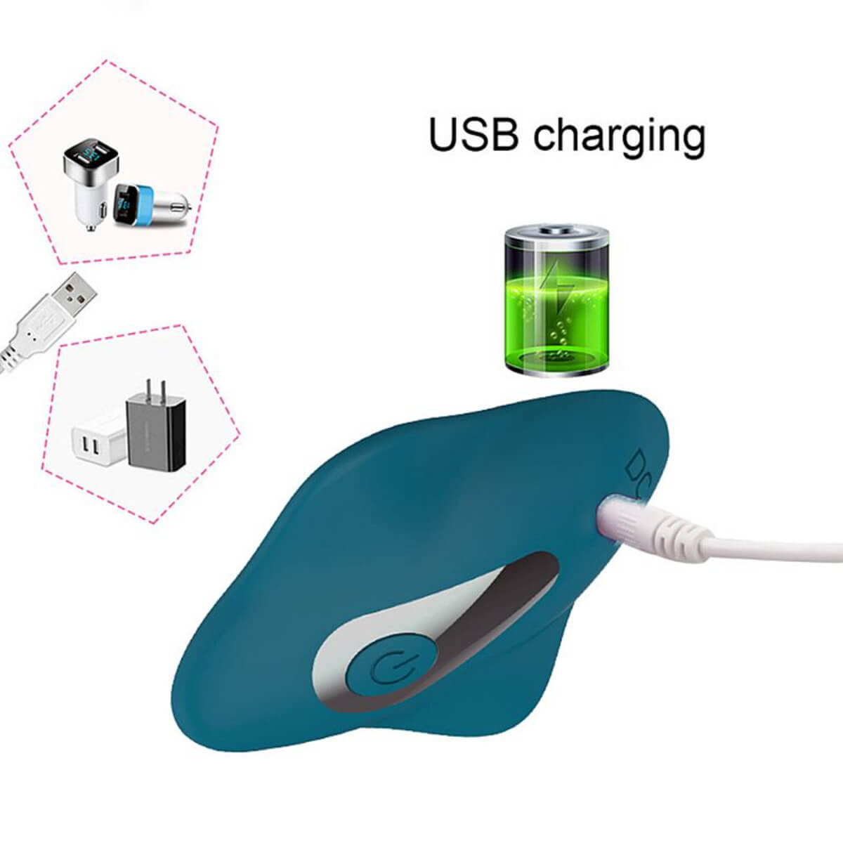 Vibrador de calcinha com Controle - Recarregável Ref.2928