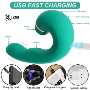 Vibrador e Estimulador 3 em 1 Ref.6853