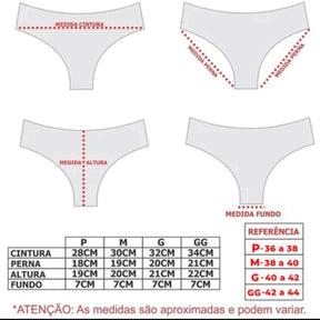 Calcinha Sem Costura Normal Ref.1077