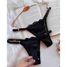 Calcinha Personalizável Fio Duplo Renda Ref.10549