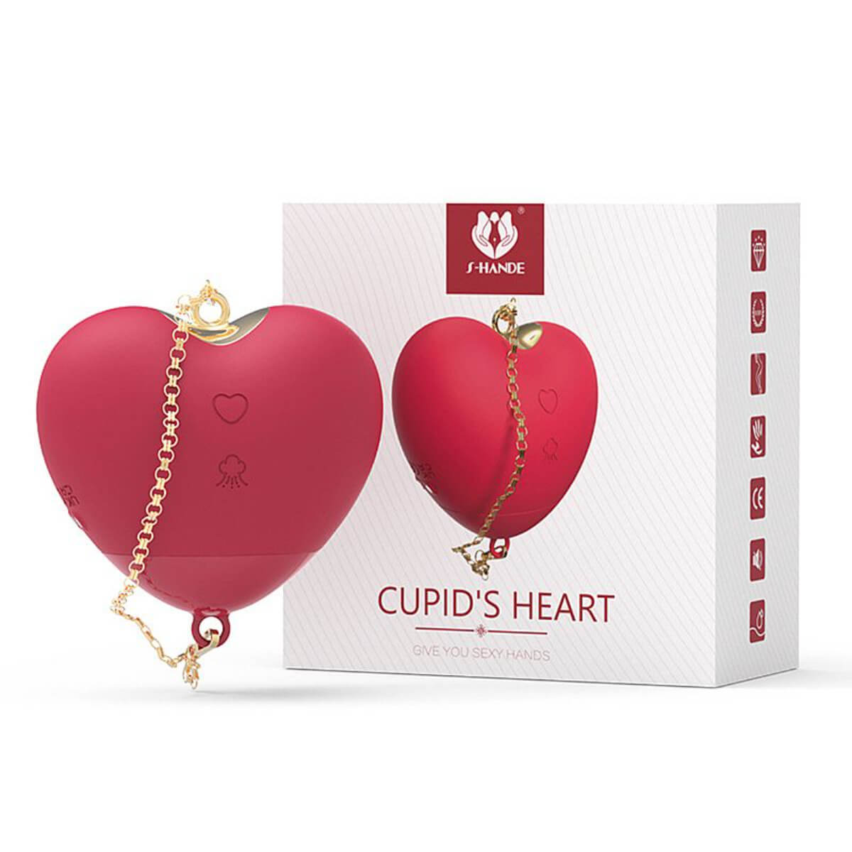 Vibrador de Clitóris com Sucção / Formato de Coração - Cupid s Heart Ref.7740