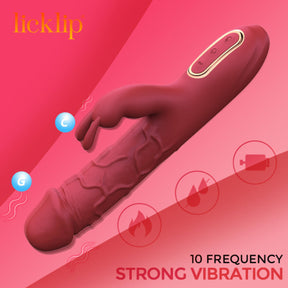 Vibrador com Estimulador de Clitóris Ref.6186