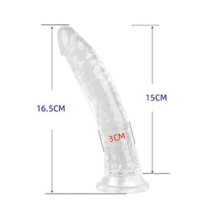 Pênis Realístico  em Silicone com Ventosa 16,5x3 Ref.7449