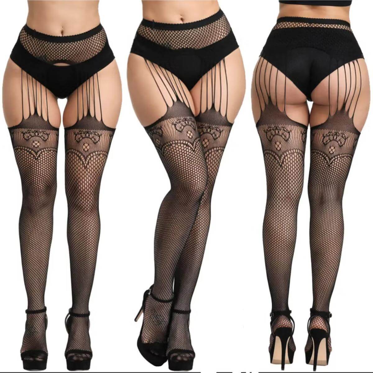 Meia Calça Arrastão Jade Ref. 9602