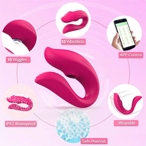 Vibrador Casal controlado por APP Ref.6466