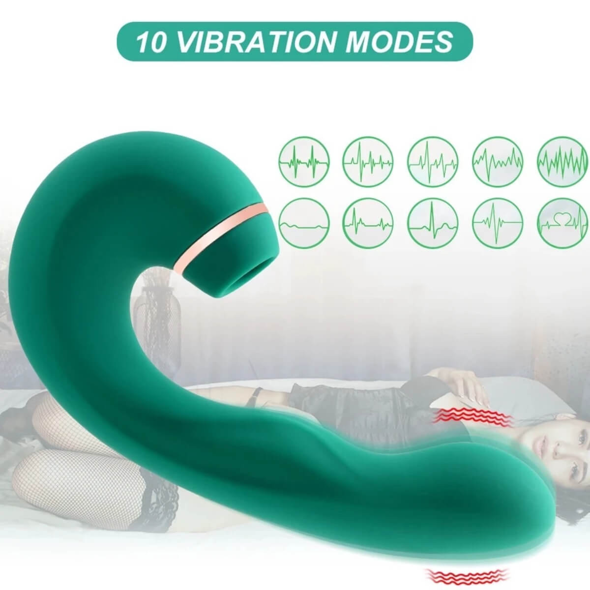 Vibrador e Estimulador 3 em 1 Ref.6853