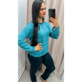 Pijama Manga Longa Love Ref.6021