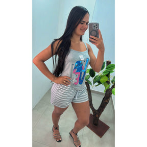 Baby Doll Sonho Estampado Ref.7700