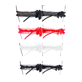 Perneira de Renda Com Laço Ref.2250