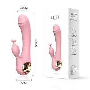 Vibrador Ponto G com Estimulador de Clitóris Ref.6145
