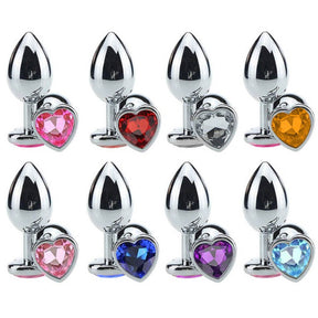Plug Anal de Aço Jóia Coração P Ref.3995