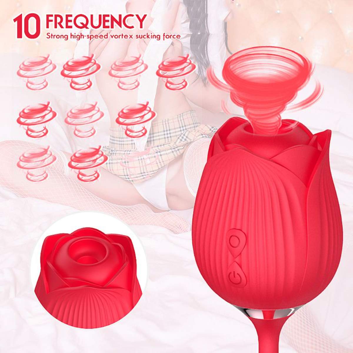 Vibrador Vai e Vem Rosa Ref.2032