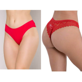 Calcinha Fio Duplo Renda Ref.3365