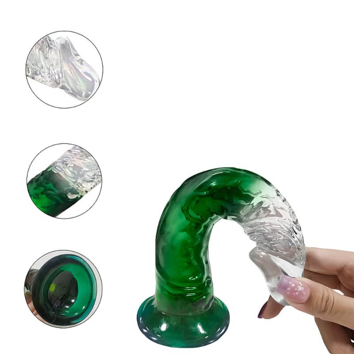 Pênis Realístico com Ventosa Bicolor Ref.7443