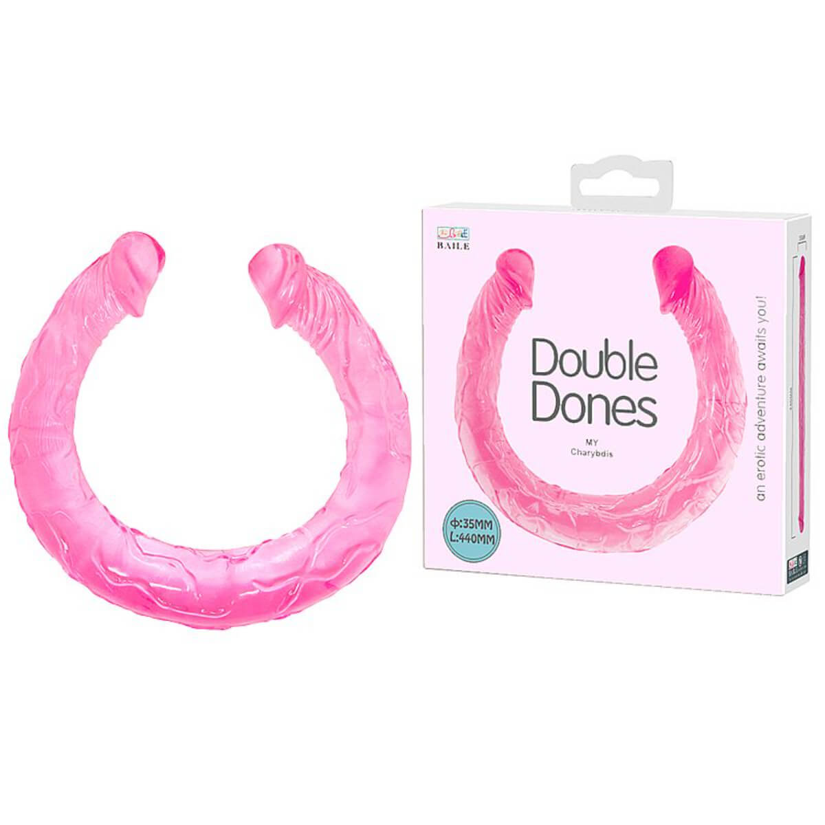 Pênis Realístico Duplo 49x3,5 cm Ref.2955